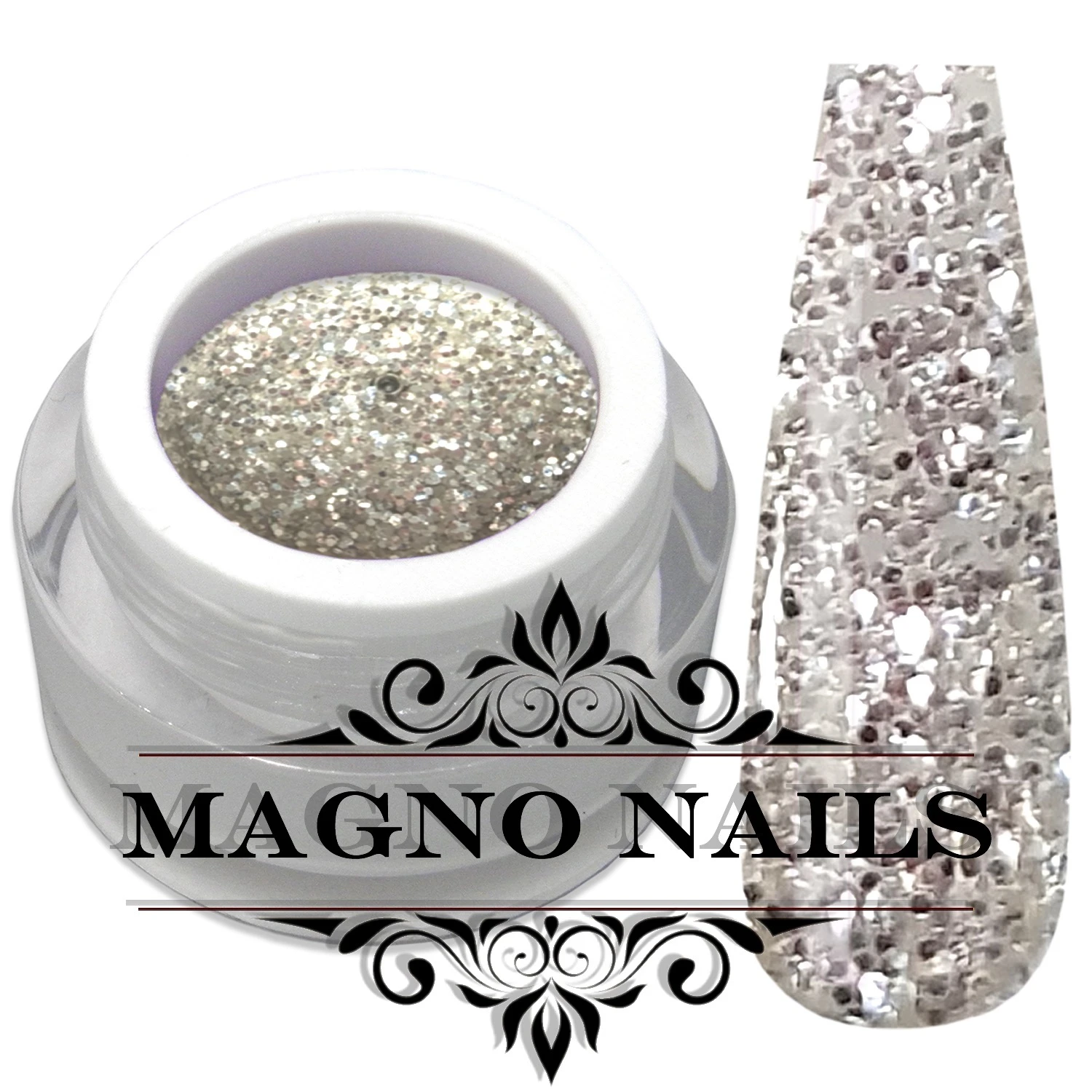 Silberne Farben / Silbertöne Nägel Naildesign Nail UV Gel Farbgel Online Shop günstig