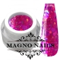 Preview: Pinkes Glitter Gel mit groben Pailetten irisierend
