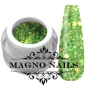 Preview: UV Gel - 1306 - Glitter Gel - Green Paradise gold grün  Glitzer Gel Glitzergel Nageldesign Nägel Nails Nagelstudio
