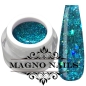 Preview: Metallic mint Glitzer mit Pailetten