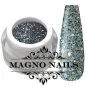Preview: Blaue Silber Glitter Glitzer Gel Rainbow