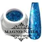 Preview: Wunderschönes UV Gel mit blauen Metallic Glitter