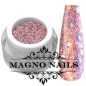 Preview: Rosa Glitter Gel mit Pailetten deckend