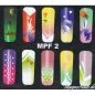 Preview: MPF 2 Airbrush Schablone Nail Nagelstudio Nägel Nailart Nail art