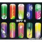 Preview: MPF 6 Airbrush Schablone Nail Nagelstudio Nägel Nailart Nail art Blumen Verlauf