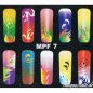 Preview: MPF 7 Airbrush Schablone Nail Nagelstudio Nägel Nailart Nail art