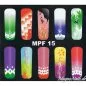 Preview: MPF15 Airbrush Schablone Nail Nagelstudio Nägel Nailart Nail art