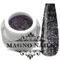Preview: Schwarz Glittergel Glitzer mit Silber Glitter