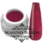 Preview: Weinrotes UV Gel mit feinen roten Glitzer
