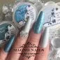 Preview: Naildesign Ideen - Blau Nägel Hellblau Overlay