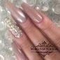 Preview: Naildesign Ideen - Herbst Nägel Braun Nude Chrome Strasssteine