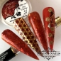 Preview: Nail Art Ideen - Winternägel  Rot Schneeflocken Sterne Gold