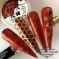 Preview: Nail Art Ideen - Winternägel Rot Schneeflocken Sterne Gold