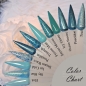 Preview: Minte Farben mit Glitzer und Chrom Farbgele