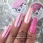 Preview: Nageldesign Idee - Rosa  Chrome Nägel mit Pailetten