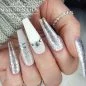 Preview: Silber Nägel - Glitzer Nägel - Winter Nägel - Chrome Glitter Glam Gel - Silver Star