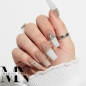 Preview: Winter Nageldesign Ideen - 3D Luxus Nägel