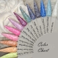 Preview: Confetti Snowflake Pailetten Gel matt Sommer Nägel