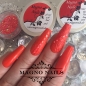 Preview: Nageldesign Galerie - Rote Nägel mit roten Schnörkel