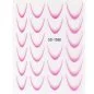 Preview: 2D French Line - Ombré French Sticker rosa SD-1930