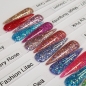 Preview: Nail Bunte Glitter Gele - Lila Blau Rot Beige Mixglitter Grün
