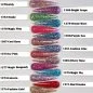 Preview: Nail Bunte Glitter Gele - Lila Blau Rot Violett Mixglitter Grün