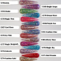 Preview: Pailetten Glitter Gele rot lila blau