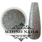 Preview: Nail Art Glitterpuder silber hologramm fein Nägel Nails Nailart Nageldesign Nagel Glitzer