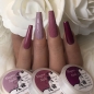 Preview: Naildesign Ideen - Herbst Nägel Braun Nude Strickmuster