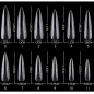 Preview: Long Fullcover Stiletto Tips in einer Box klar
