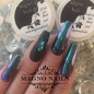 Preview: Schwarze Nägeldesign mit Chameleon Pigment