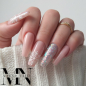 Preview: Rosa Make Up Gel - Winter Nageldsign - Schneeflocken