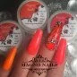 Preview: Sommernägel - Summer Naildesign Ideen - Neon Rot Flamme Muster Neon Orange