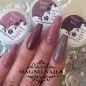 Preview: Winternägel - Nail Art Ideen - Nageldesign Nude Braun Rotbraun