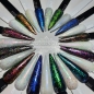 Preview: Regenbogen Glitter Flakes Gel