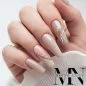 Preview: Hellgrau Nude - Light Grey Nails - Nageldesign Ideen