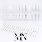 Preview: Präsentation Stiletto Tips mit 240 Tips weiß Nageldesign Nägel Nails Nagelstudio