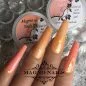Preview: Naildesign Ideen - Sommer Nägel Hellorange Pfirsich Glitter