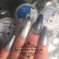 Preview: Winternägel - Nail Art Ideen - Nageldesign Silber weiss