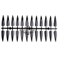 Preview: Präsentation Stiletto Tips mit 240 Tips schwarz Nageldesign Nägel Nails Nagelstudio