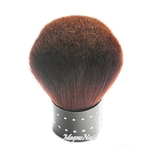 Staubpinsel braun mit Strasssteinen  Staub Pinsel Nageldesign Nägel Nails Nagelstudio Hilfsmittel Nailart
