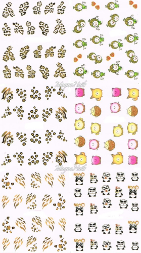 2D Nail Art Sticker