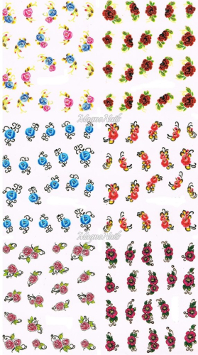 2D Nail Art Sticker