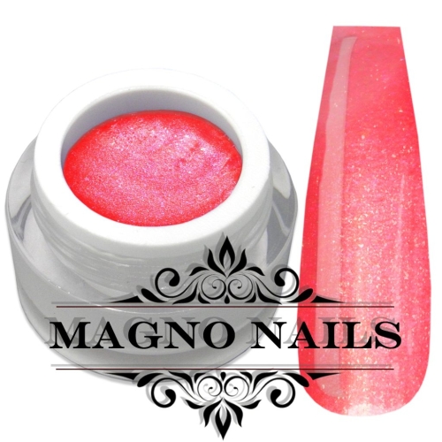 UV Gel - Neon Peach Orange Gold - Glitter Gel - California