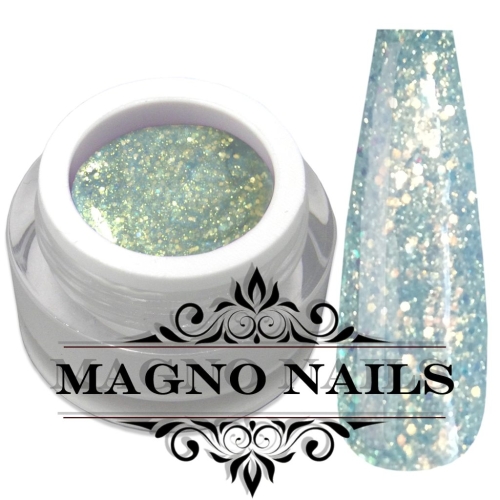 Hell mit weiß Glitter Glitzergel Winter
