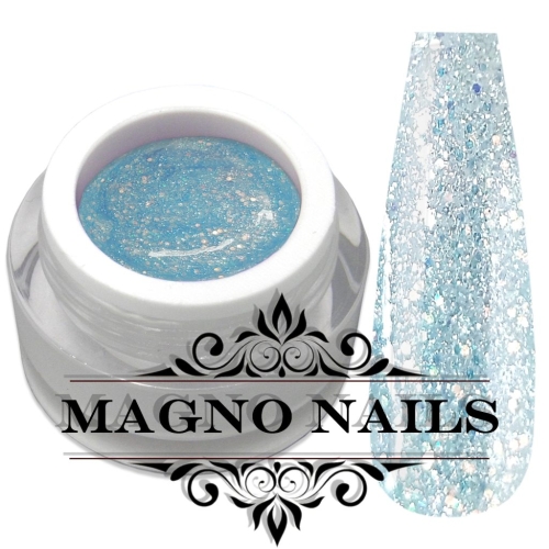 UV Gel - 1088 - Glitter Gel - Angelic Stars hellblau Glitzer Gel Glitzergel Nageldesign Nägel Nails Nagelstudio
