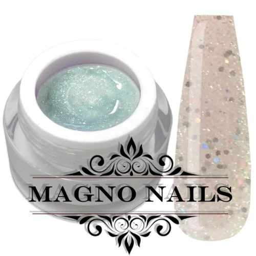 Weisses Glitzer Glittergel Mix Glitter UV Gel