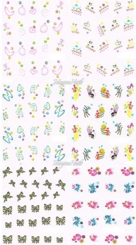 2D Nail Art Sticker