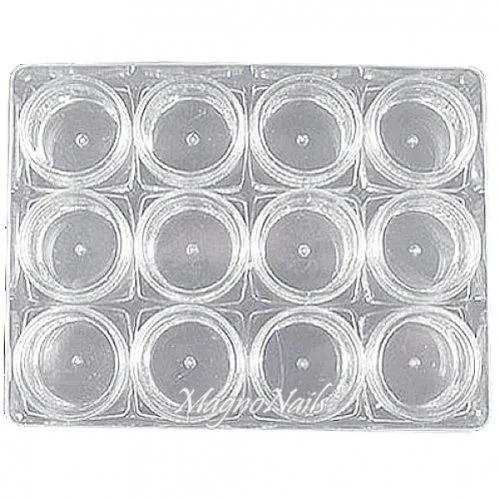 Stapeldöschen leer 12 Stück in einer Box Aufbewahrung Dose Nageldesign Nägel Nails Nagelstudio Hilfsmittel Nailart