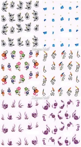 2D Nail Art Sticker